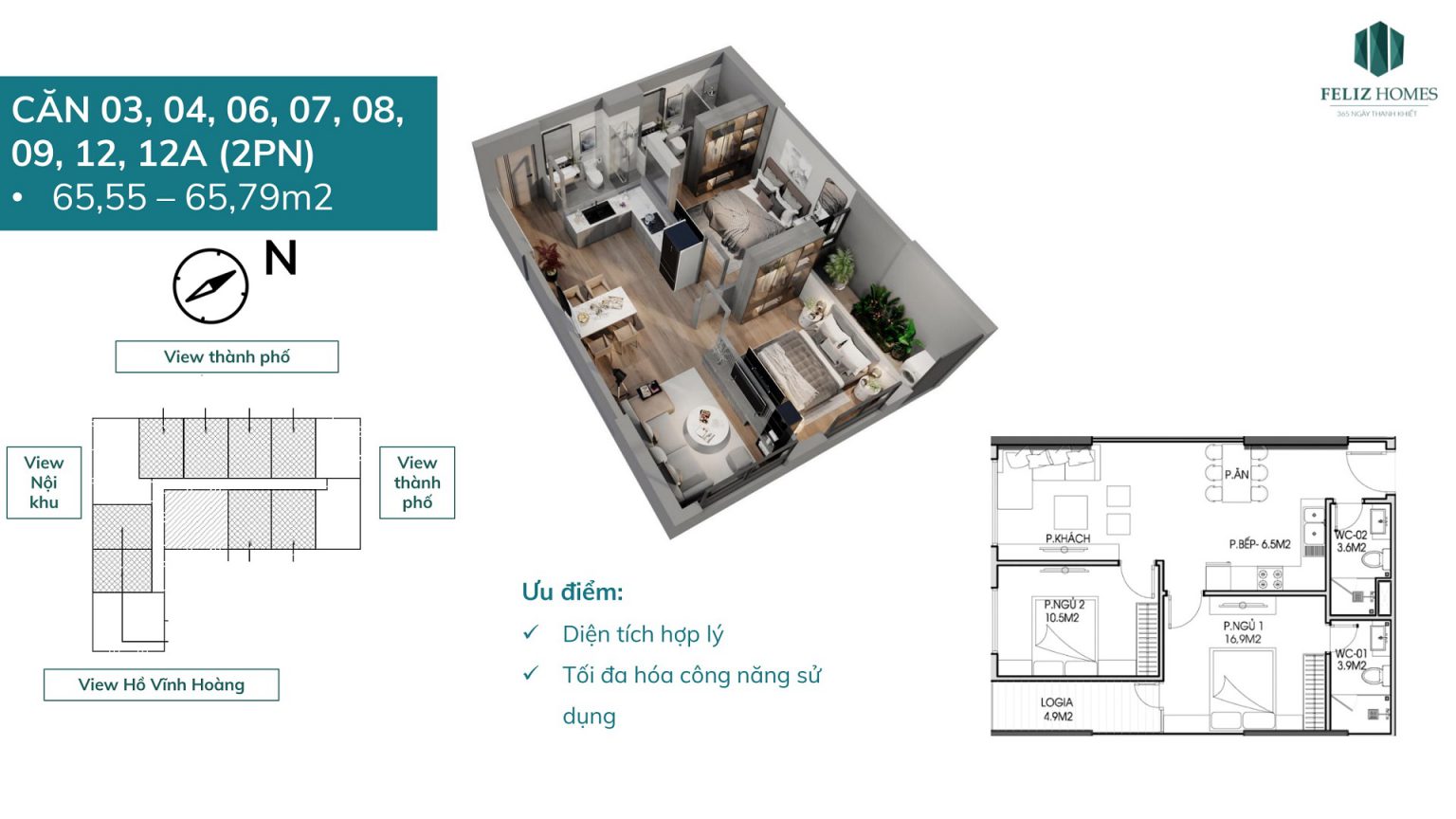 thiet ke can ho tropical tower felizhomes