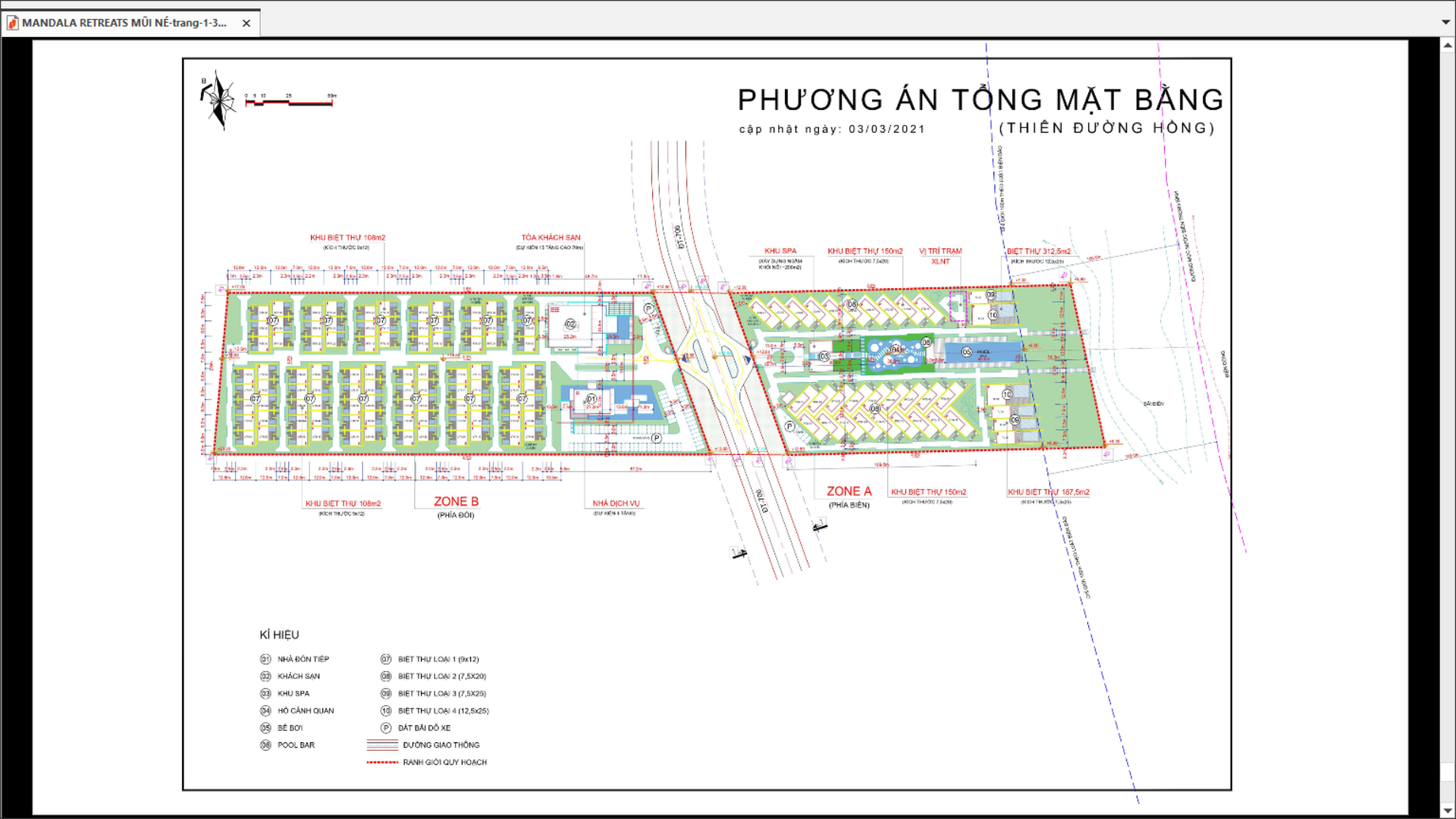Dự án Apec Mandala Retreats Mũi Né 1 mat bang mandala retreat mui ne