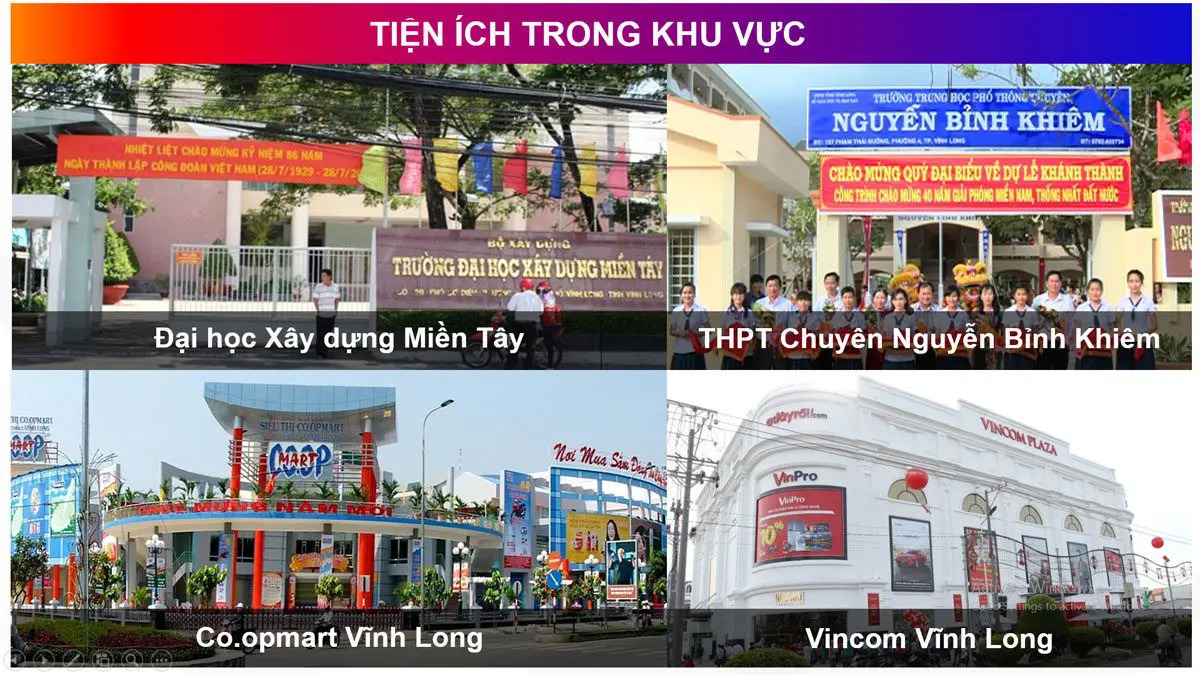 Tiện ích khu đô thị T&T Phước Thọ Riverside 3 tien ich ngoai khu du an vinh long phuoc tho