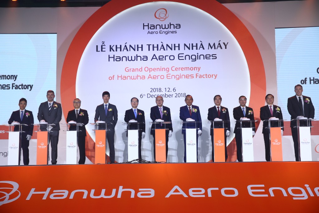 nha may san xuat dong co may bay hanwha aero engines