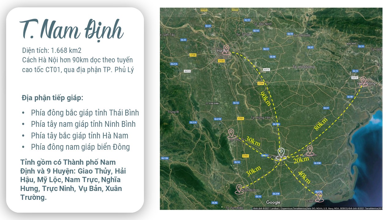 Vị trí khu đô thị Mỹ Trung thành phố Nam Định 5 vi tri du an my trung