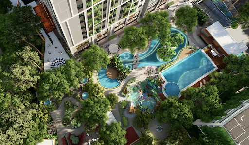 Sắc tố nhiệt đới tại dự án Resort Feliz Homes 6 tien ich noi khu feliz home